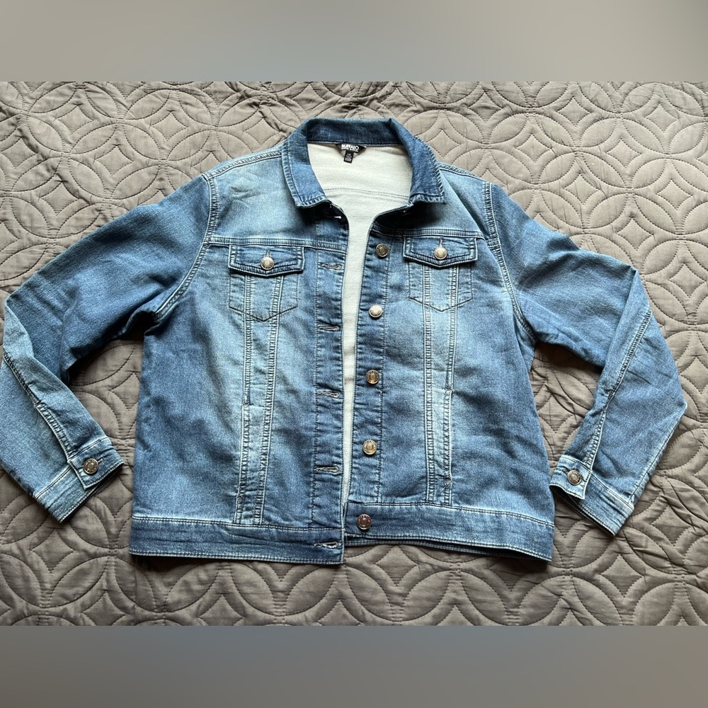 Buffalo David Bitton Light Blue Denim Jacket size L